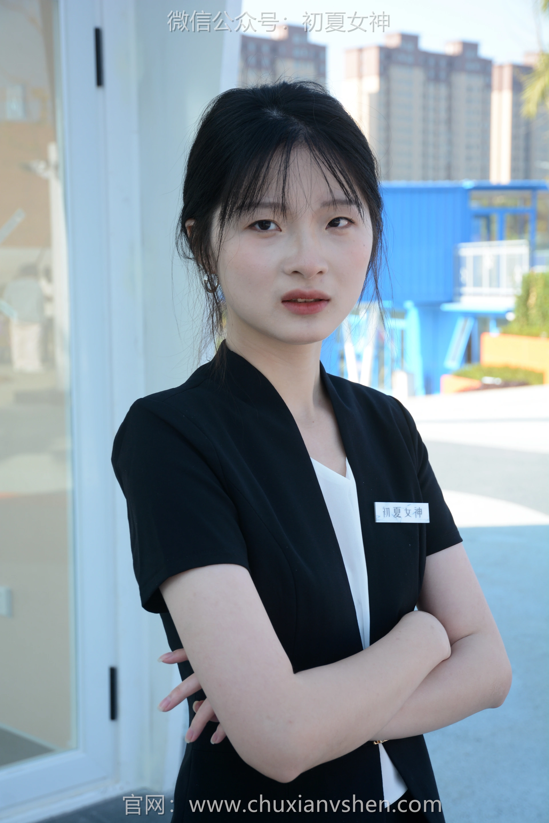 初夏女神 NO.085 安妮 黑色西装 1
